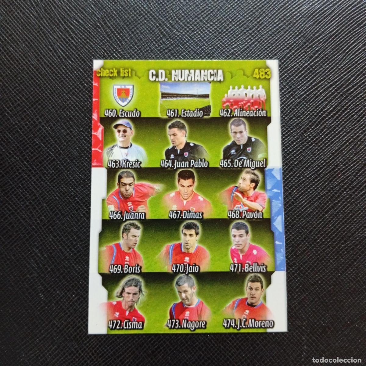 Cromos de f&uacute;tbol: 483 CHECK LIST NUMANCIA MUNDICROMO QUIZ GAME 2008 2009 FUTBOL 08 09 - A211 PG64