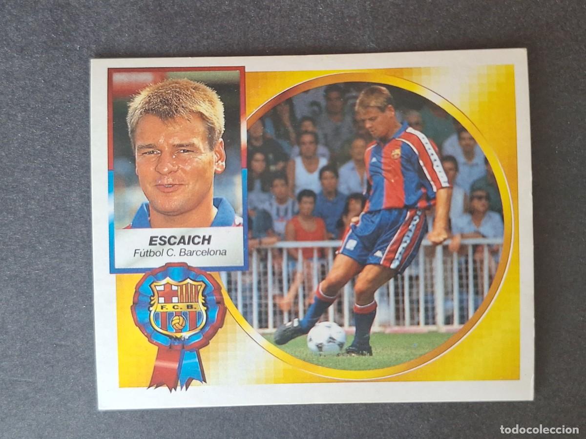 Cromos de f&uacute;tbol: L4 ESCAICH VERSION F. C. BARCELONA FICHAJE 19 LIGA ESTE 1994 1995 94 95 SIN PEGAR NUNCA PEGADO