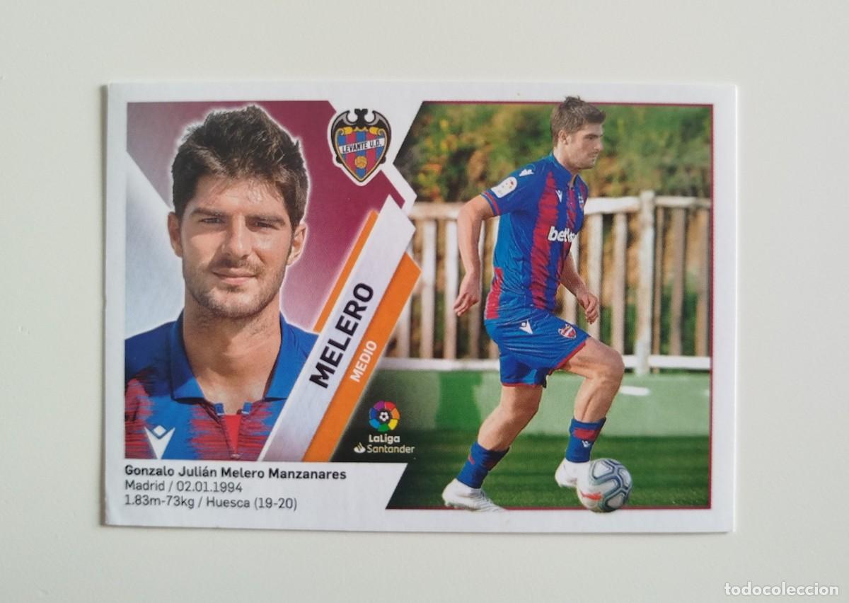 Cromos de f&uacute;tbol: Melero 9 SIN PEGAR NUNCA PEGADO Levante UD Liga Ediciones Este 19 20 / 2019 2020