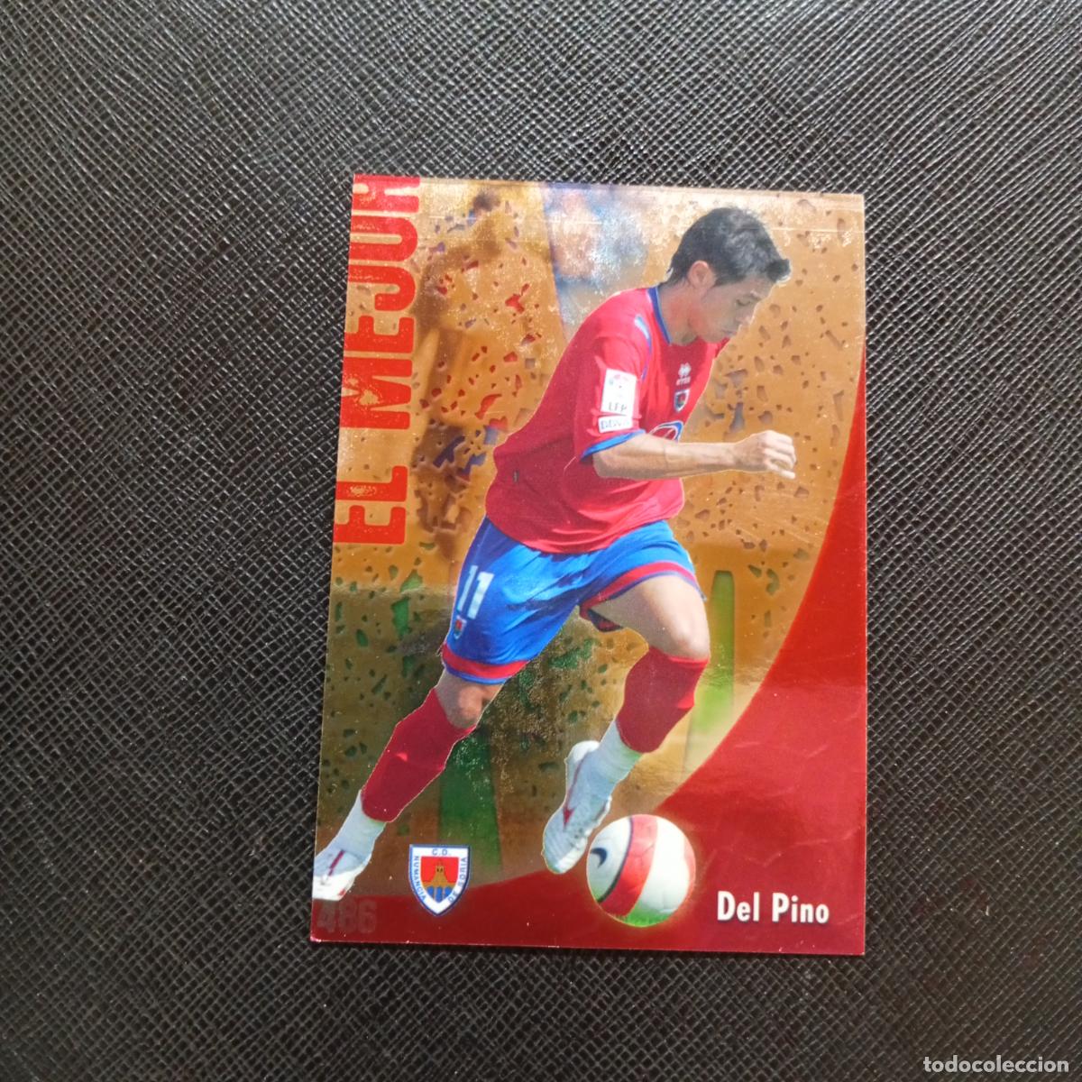 Figurine di Calcio: 486 DEL PINO NUMANCIA MUNDICROMO QUIZ GAME 2008 2009 FUTBOL 08 09 - A211 PG65 PUNTAS RECTAS