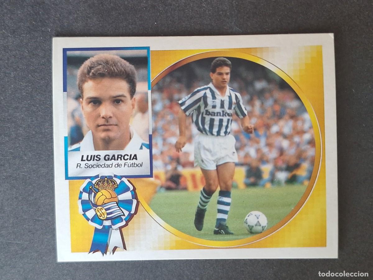 Fu&szlig;ball-Sticker: L4 LUIS GARCIA VERSION REAL SOCIEDAD FICHAJE 25 LIGA ESTE 1994 1995 94 95 SIN PEGAR NUNCA PEGADO