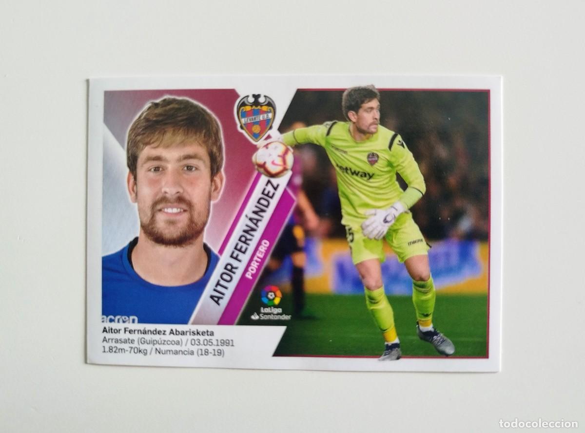 Cromos de f&uacute;tbol: Aitor Fern&aacute;ndez 1 SIN PEGAR NUNCA PEGADO Levante UD Liga Ediciones Este 19 20 / 2019 2020