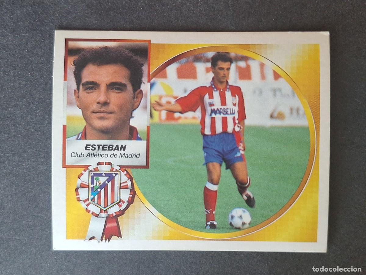 Figurine di Calcio: L4 ESTEBAN ATLETICO DE MADRID FICHAJE 33 LIGA ESTE 1994 1995 94 95 SIN PEGAR NUNCA PEGADO