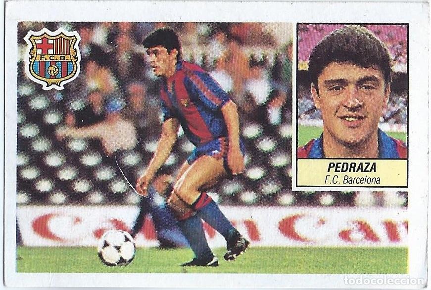 Figurine di Calcio: Pedraza (Barcelona) Fichaje n&ordm; 26 - Liga 84-85 ESTE. Nunca pegado