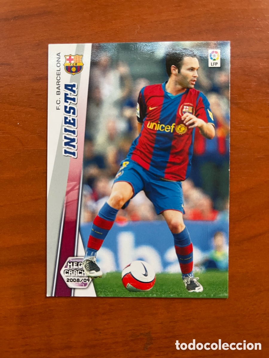 Figurine di Calcio: INIESTA n&ordm; 66 MEGACRACKS 2008 2009 PANINI FC BARCELONA 08 09 MGK