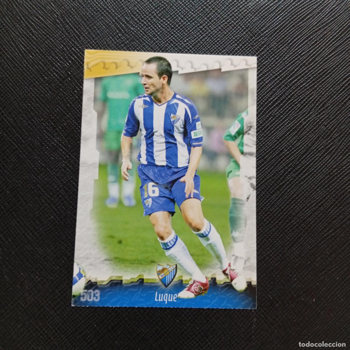 Cromos de f&uacute;tbol: 503 LUQUE MALAGA MUNDICROMO QUIZ GAME 2008 2009 FUTBOL 08 09 - A211 PG67