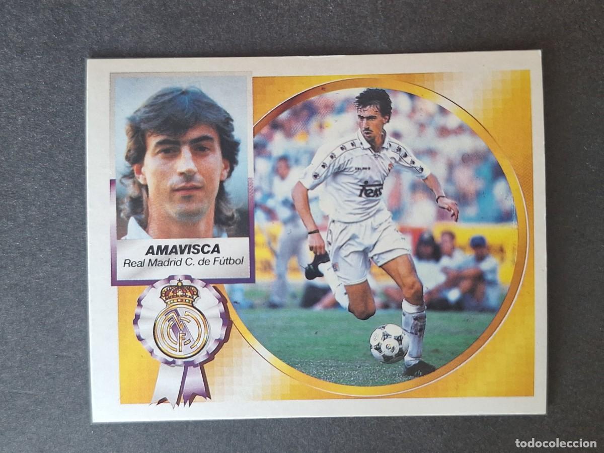 Cromos de f&uacute;tbol: L4 AMAVISCA VERSION REAL MADRID FICHAJE 35 LIGA ESTE 1994 1995 94 95 SIN PEGAR NUNCA PEGADO