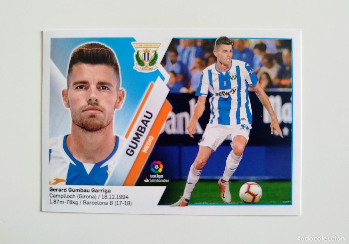Cromos de f&uacute;tbol: Gumbau 10 SIN PEGAR NUNCA PEGADO CD Legan&eacute;s Liga Ediciones Este 19 20 / 2019 2020