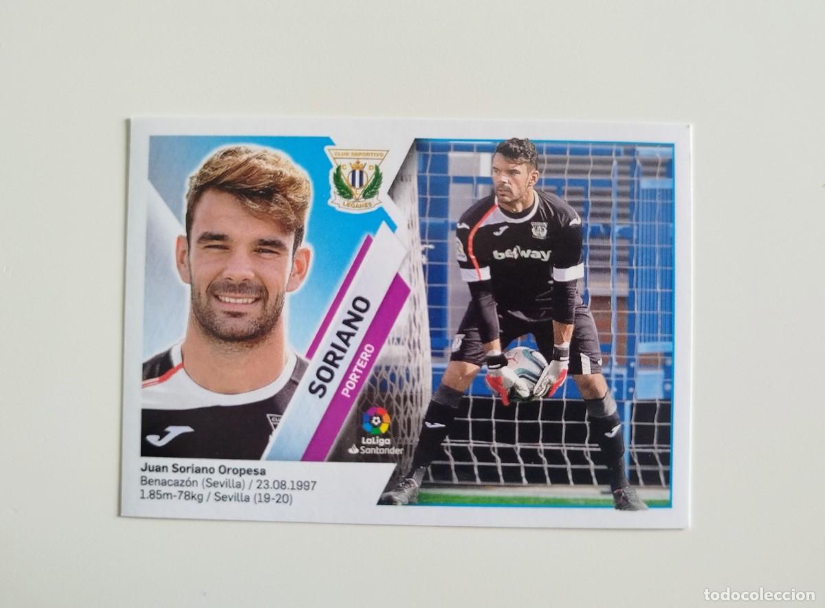 Cromos de f&uacute;tbol: Soriano 2 SIN PEGAR NUNCA PEGADO CD Legan&eacute;s Liga Ediciones Este 19 20 / 2019 2020