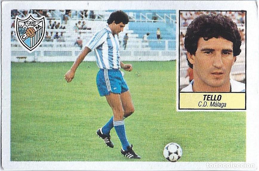 Cromos de f&uacute;tbol: Tello (M&aacute;laga) Fichaje n&ordm; 11 Versi&oacute;n - Liga 84-85 ESTE. Nunca pegado