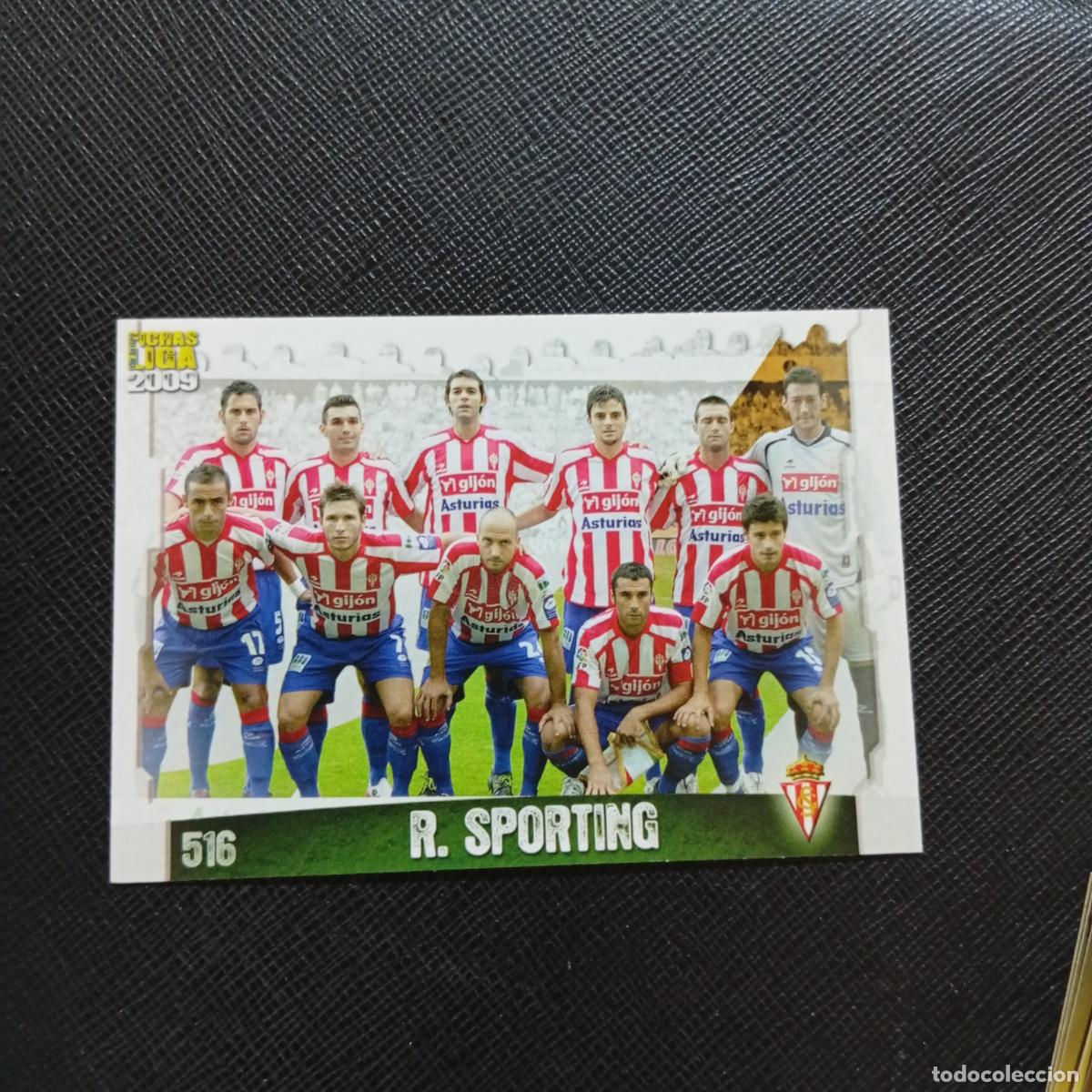 Cromos de f&uacute;tbol: 516 ALINEACION SPORTING GIJON MUNDICROMO QUIZ GAME 2008 2009 FUTBOL 08 09 A211 PG68