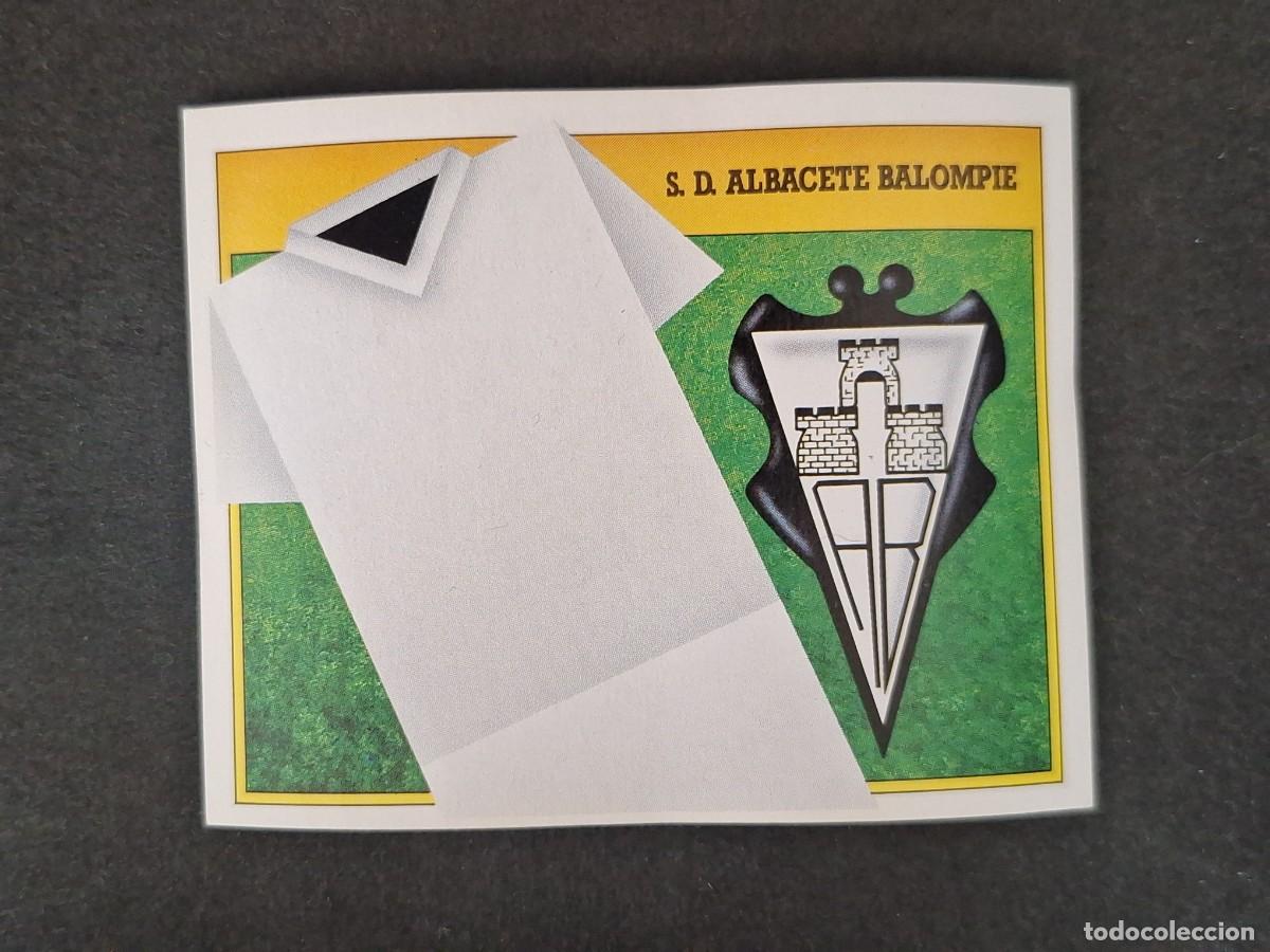 Cromos de f&uacute;tbol: L3 ESCUDO ALBACETE BALOMPIE LIGA ESTE 1991 1992 91 92 CARTON SIN PEGAR NUNCA PEGADO