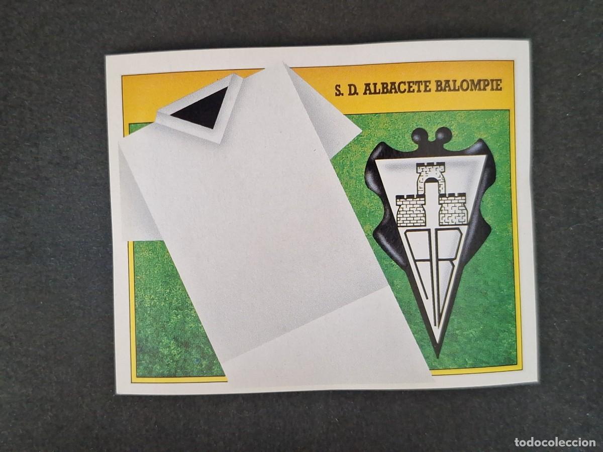 Cromos de f&uacute;tbol: L3 ESCUDO ALBACETE BALOMPIE LIGA ESTE 1991 1992 91 92 CARTON SIN PEGAR NUNCA PEGADO