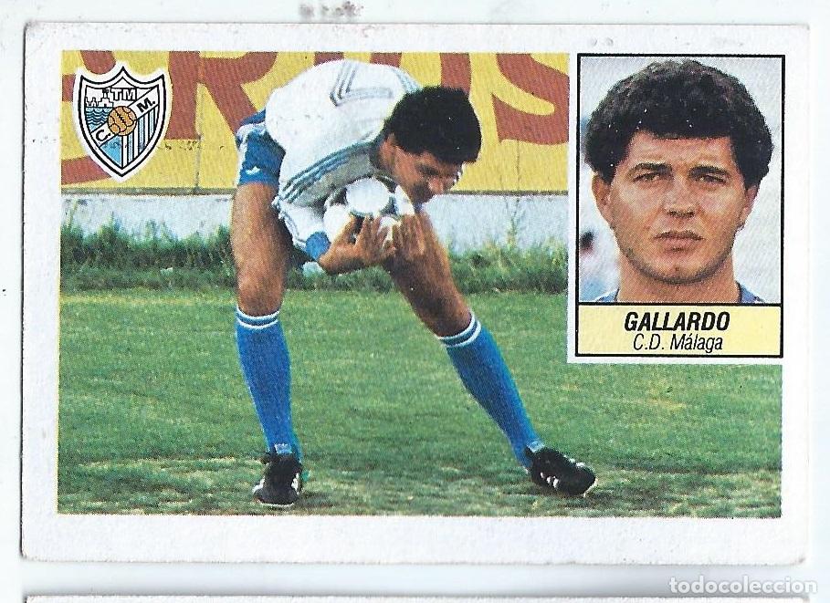 Cromos de f&uacute;tbol: Gallardo (M&aacute;laga) Coloca - Liga 84-85 ESTE. Nunca pegado