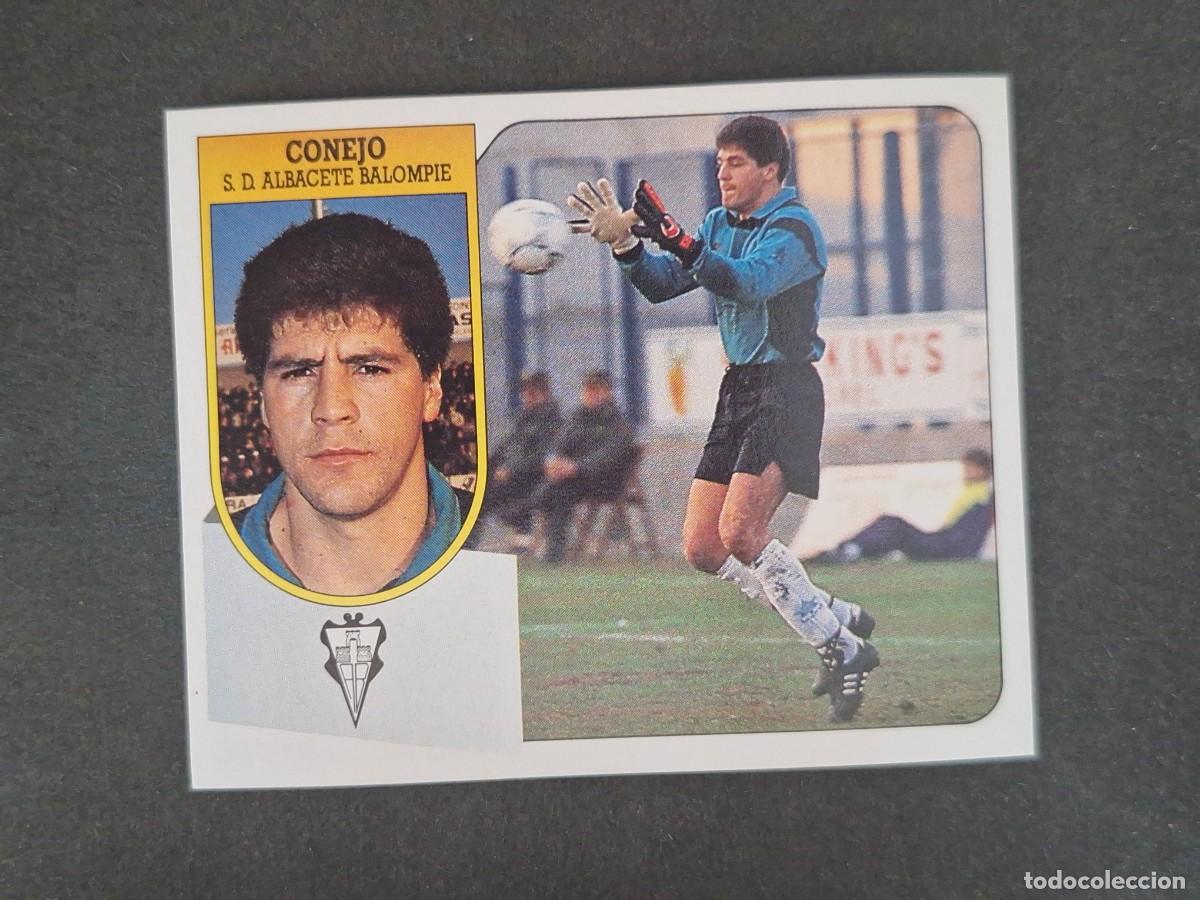 Cromos de f&uacute;tbol: L3 CONEJO ALBACETE BALOMPIE LIGA ESTE 1991 1992 91 92 CARTON SIN PEGAR NUNCA PEGADO