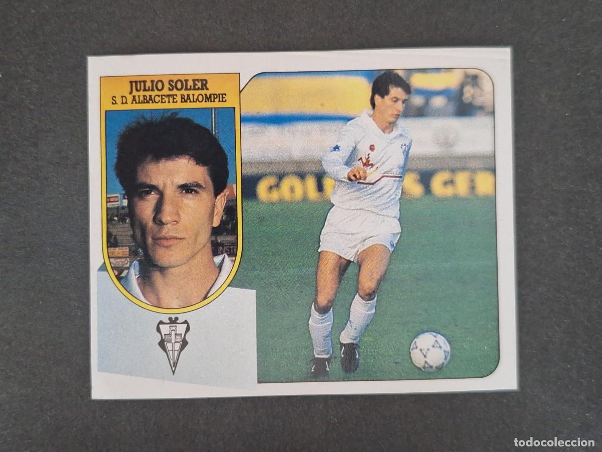 Figurine di Calcio: L3 JULIO SOLER ALBACETE BALOMPIE LIGA ESTE 1991 1992 91 92 CARTON SIN PEGAR NUNCA PEGADO