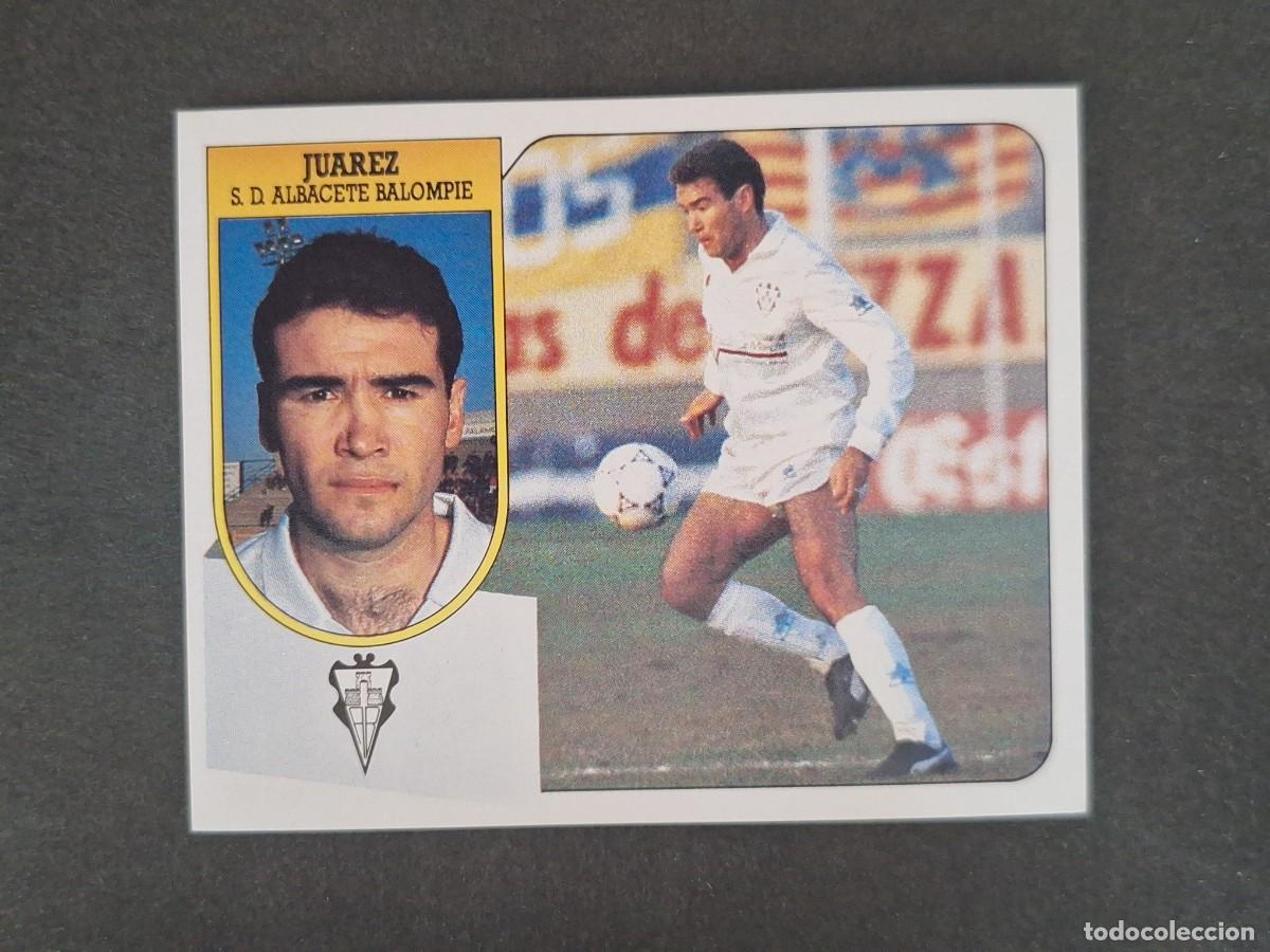 Figurine di Calcio: L3 JUAREZ ALBACETE BALOMPIE LIGA ESTE 1991 1992 91 92 CARTON SIN PEGAR NUNCA PEGADO