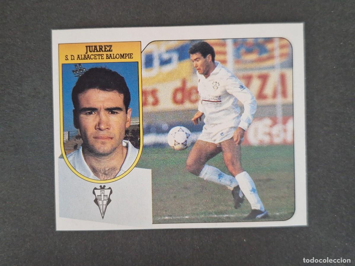 Figurine di Calcio: L3 JUAREZ ALBACETE BALOMPIE LIGA ESTE 1991 1992 91 92 CARTON SIN PEGAR NUNCA PEGADO