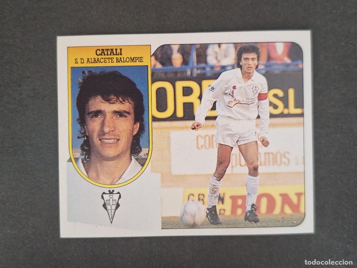 Figurine di Calcio: L3 CATALI ALBACETE BALOMPIE LIGA ESTE 1991 1992 91 92 CARTON SIN PEGAR NUNCA PEGADO