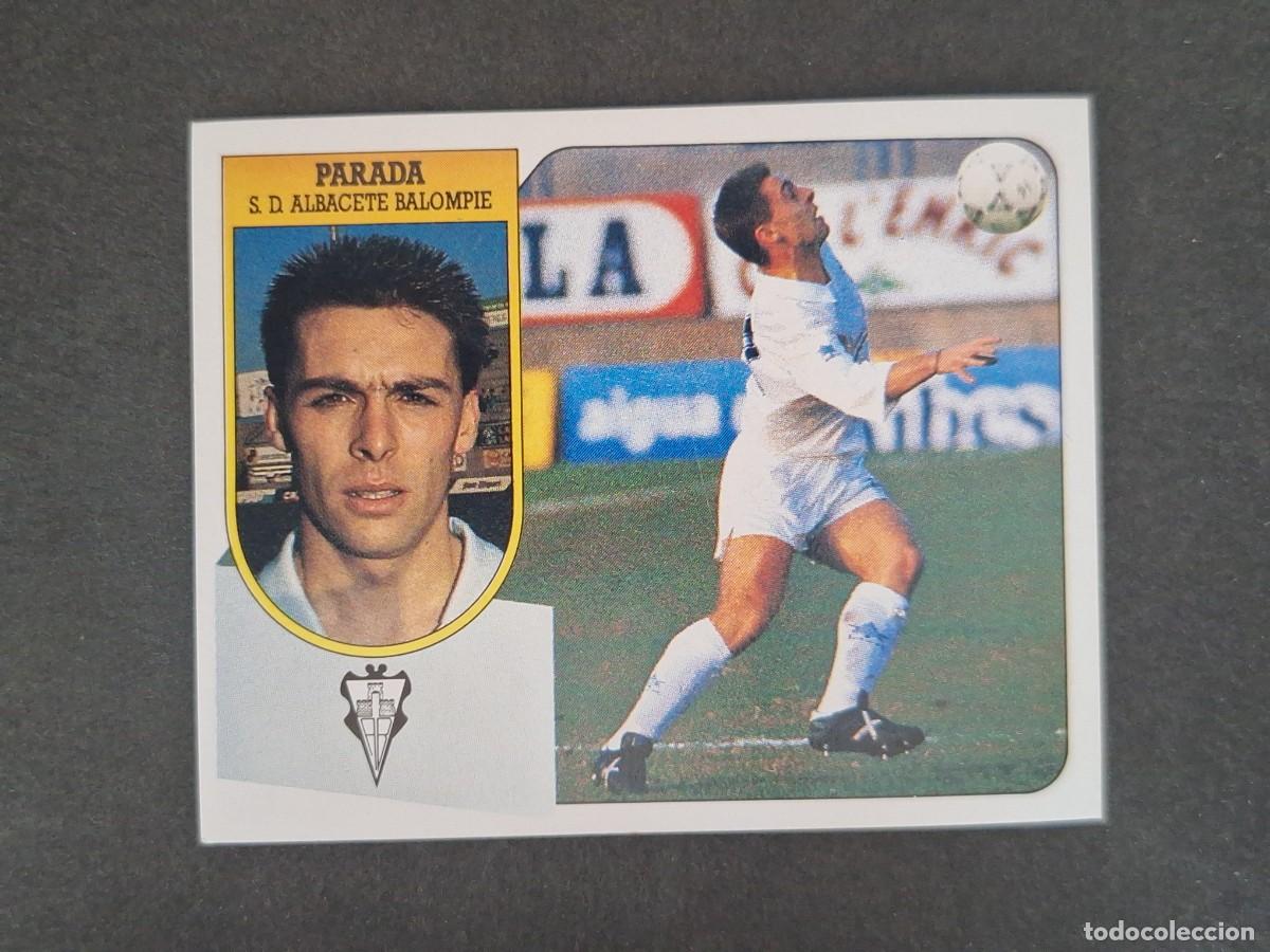 Cromos de f&uacute;tbol: L3 PARADA ALBACETE BALOMPIE LIGA ESTE 1991 1992 91 92 CARTON SIN PEGAR NUNCA PEGADO