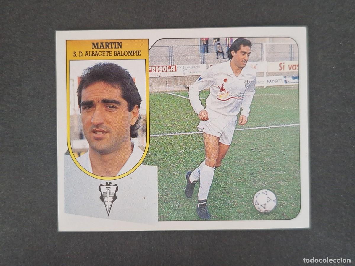 Cromos de f&uacute;tbol: L3 MARTIN ALBACETE BALOMPIE LIGA ESTE 1991 1992 91 92 CARTON SIN PEGAR NUNCA PEGADO