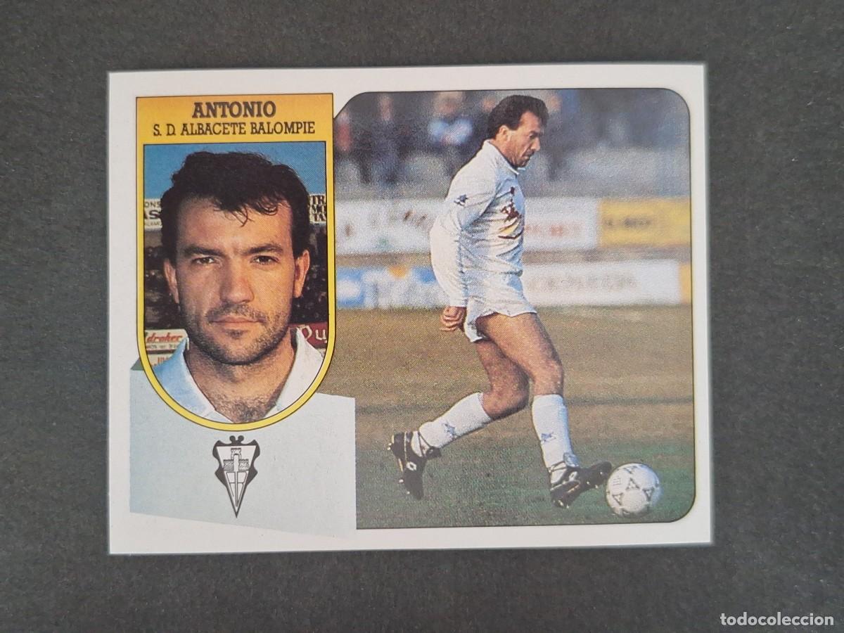 Cromos de f&uacute;tbol: L3 ANTONIO ALBACETE BALOMPIE LIGA ESTE 1991 1992 91 92 CARTON SIN PEGAR NUNCA PEGADO