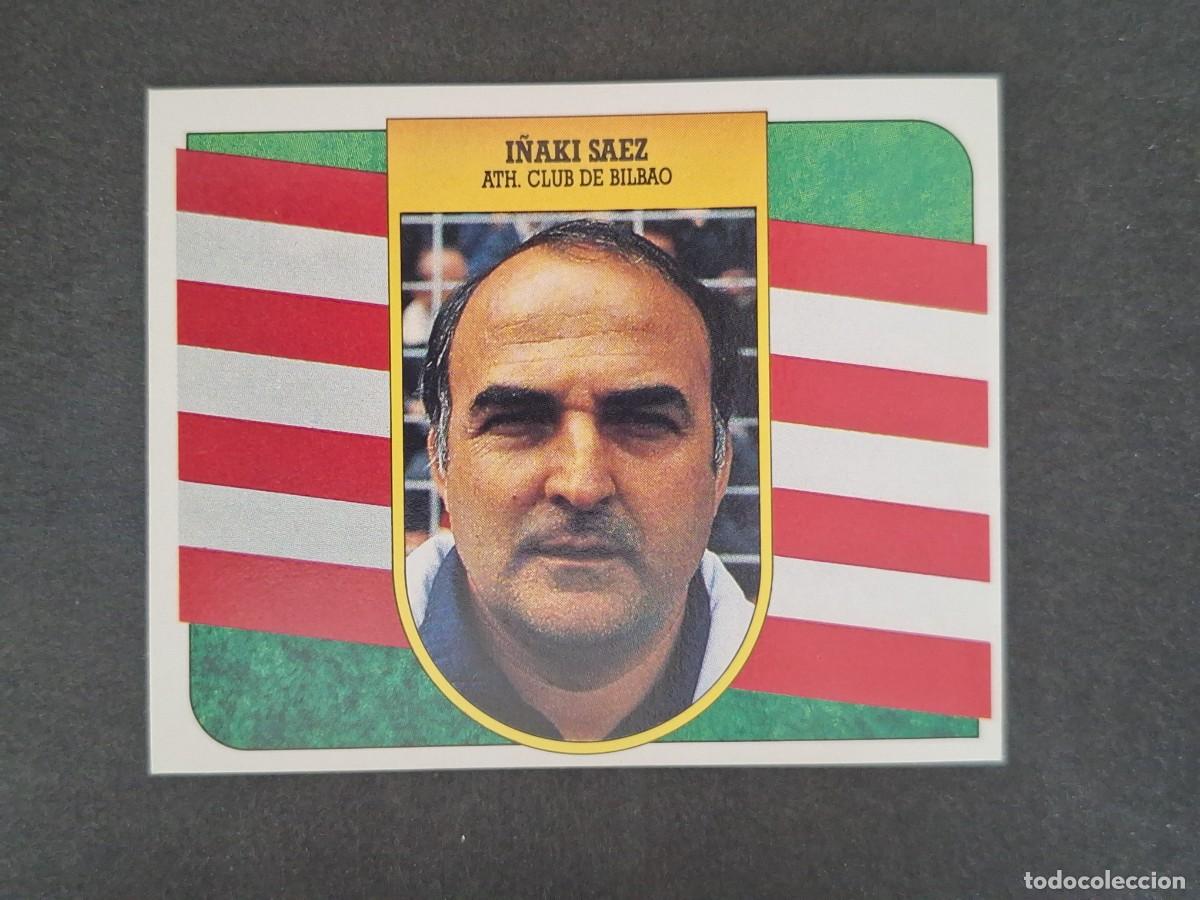 Cromos de f&uacute;tbol: L3 I&Ntilde;AKI SAEZ ENTRENADOR ATHLETIC DE BILBAO LIGA ESTE 1991 1992 91 92 CARTON SIN PEGAR NUNCA PEGADO