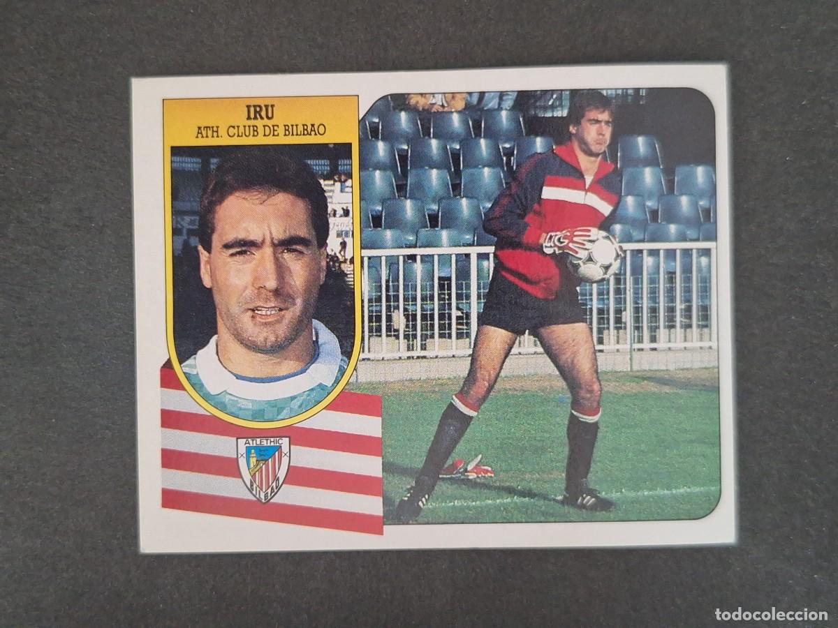Cromos de f&uacute;tbol: L3 IRU ATHLETIC DE BILBAO LIGA ESTE 1991 1992 91 92 CARTON SIN PEGAR NUNCA PEGADO