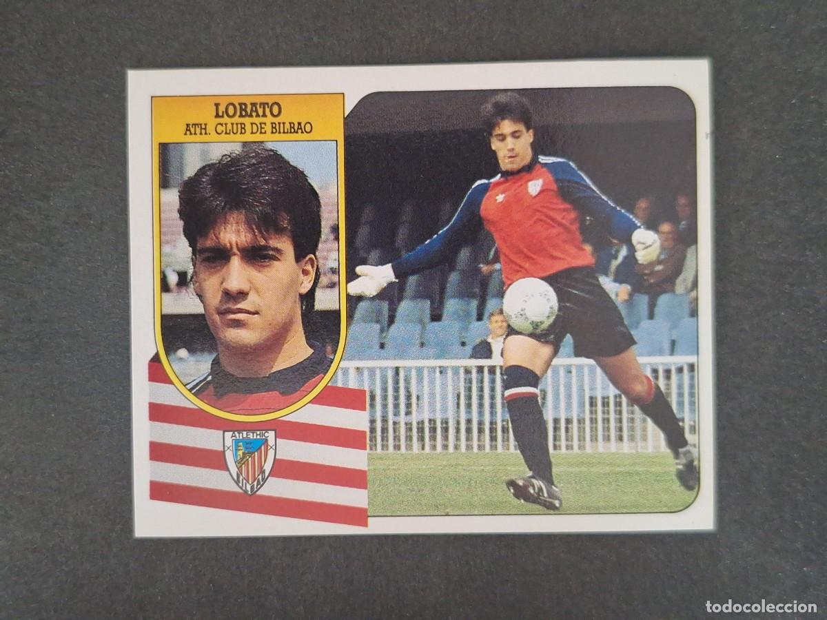 Cromos de f&uacute;tbol: L3 LOBATO ATHLETIC DE BILBAO LIGA ESTE 1991 1992 91 92 CARTON SIN PEGAR NUNCA PEGADO