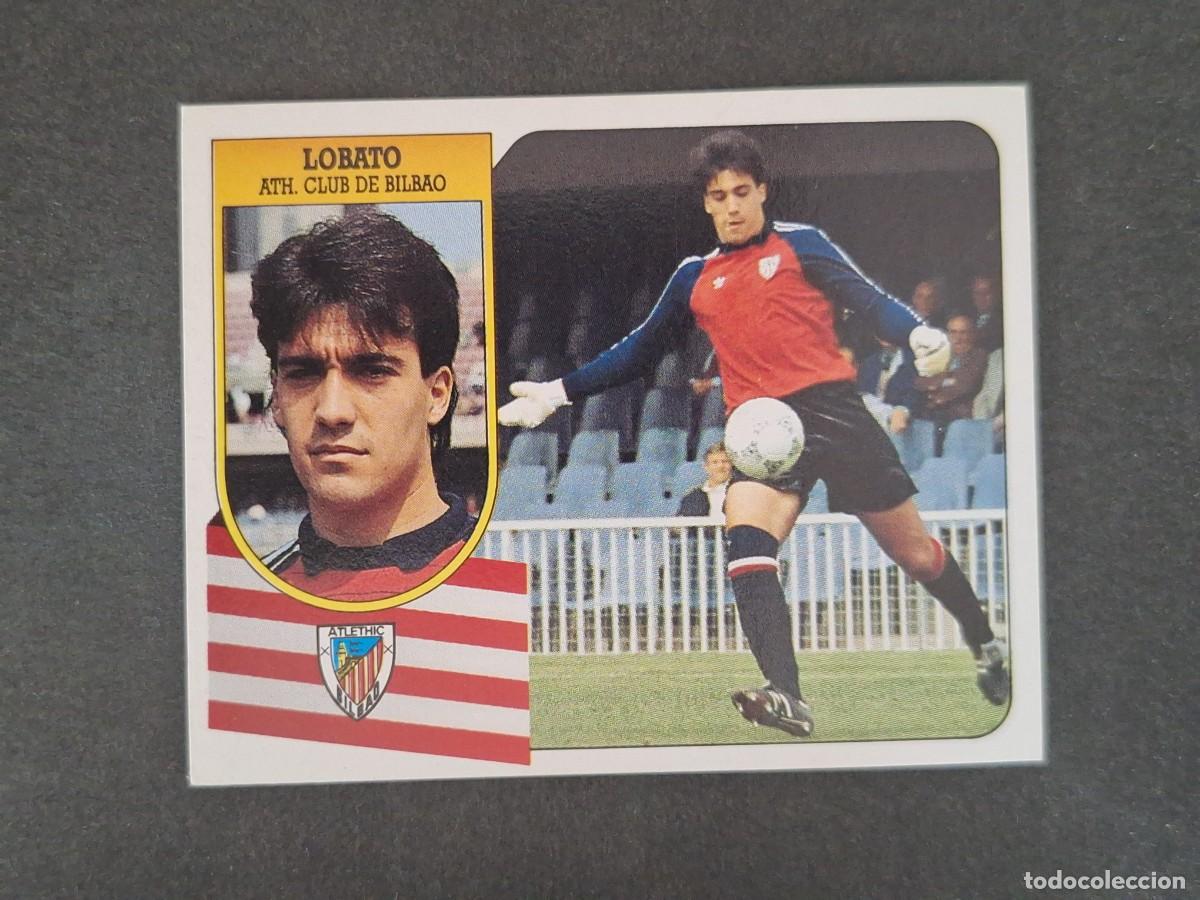Cromos de f&uacute;tbol: L3 LOBATO ATHLETIC DE BILBAO LIGA ESTE 1991 1992 91 92 CARTON SIN PEGAR NUNCA PEGADO
