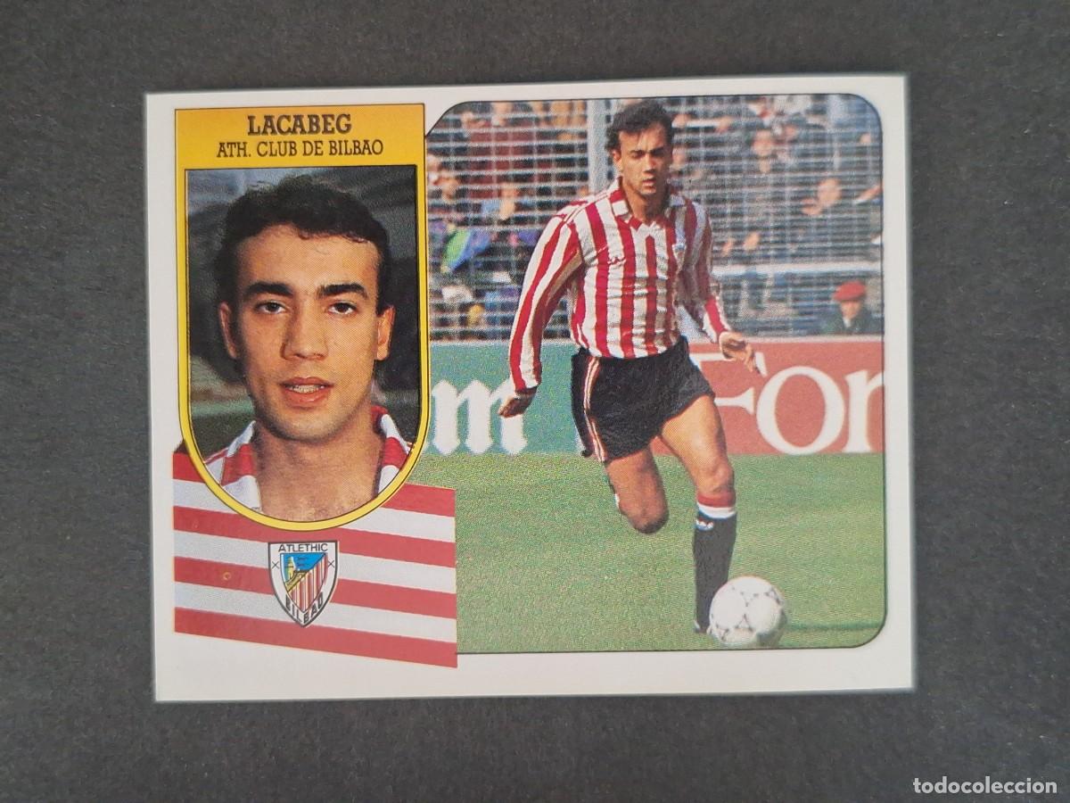 Cromos de f&uacute;tbol: L3 LACABEG ATHLETIC DE BILBAO LIGA ESTE 1991 1992 91 92 CARTON SIN PEGAR NUNCA PEGADO