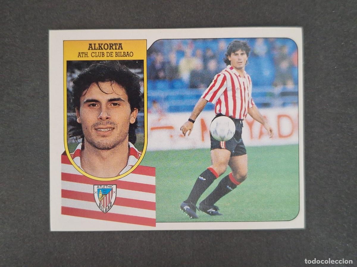 Cromos de f&uacute;tbol: L3 ALKORTA ATHLETIC DE BILBAO LIGA ESTE 1991 1992 91 92 CARTON SIN PEGAR NUNCA PEGADO