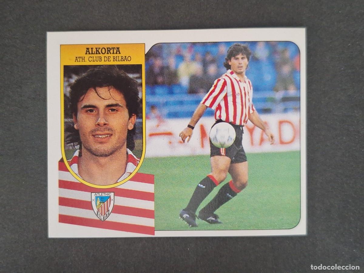 Cromos de f&uacute;tbol: L3 ALKORTA ATHLETIC DE BILBAO LIGA ESTE 1991 1992 91 92 CARTON SIN PEGAR NUNCA PEGADO