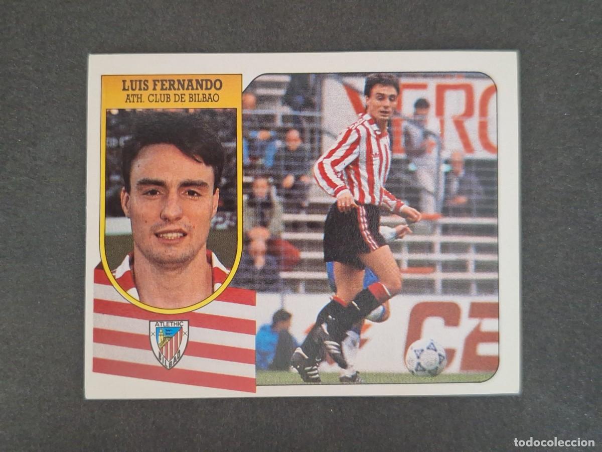 Cromos de f&uacute;tbol: L3 LUIS FERNANDO ATHLETIC DE BILBAO LIGA ESTE 1991 1992 91 92 CARTON SIN PEGAR NUNCA PEGADO