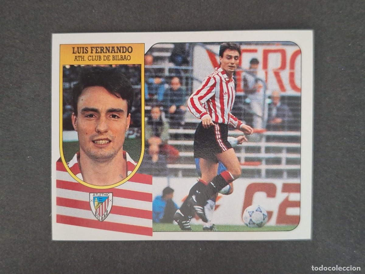 Cromos de f&uacute;tbol: L3 LUIS FERNANDO ATHLETIC DE BILBAO LIGA ESTE 1991 1992 91 92 CARTON SIN PEGAR NUNCA PEGADO