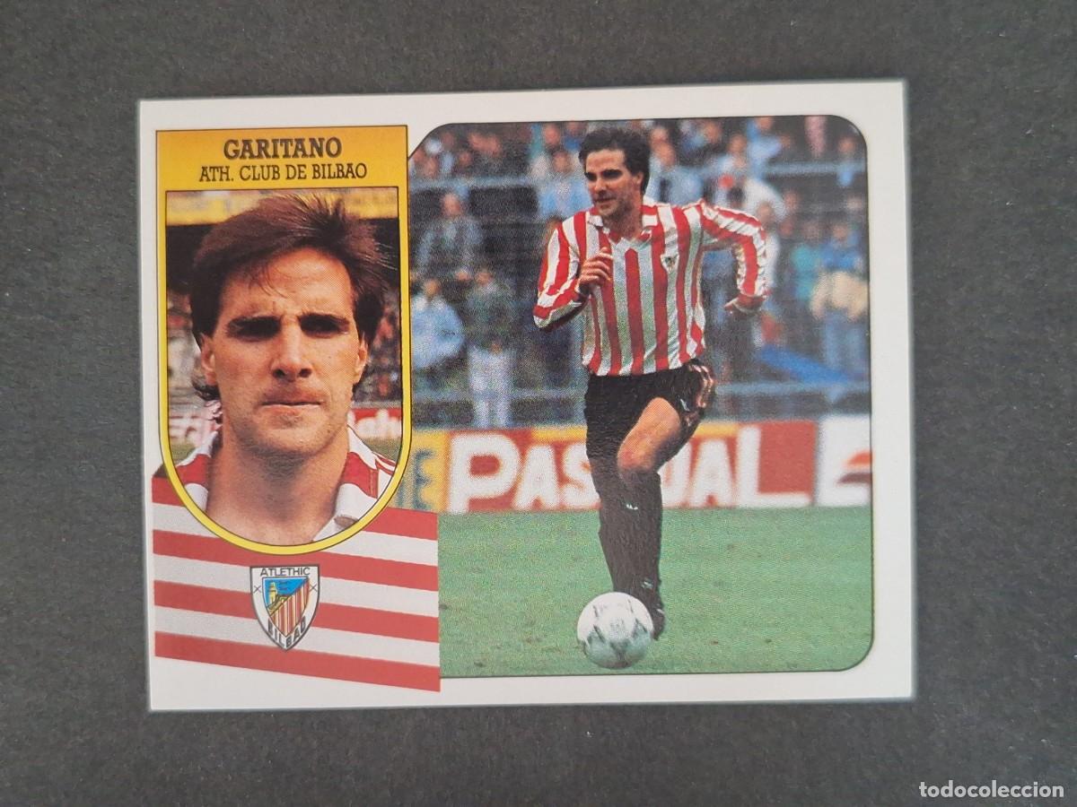 Cromos de f&uacute;tbol: L3 GARITANO ATHLETIC DE BILBAO LIGA ESTE 1991 1992 91 92 CARTON SIN PEGAR NUNCA PEGADO