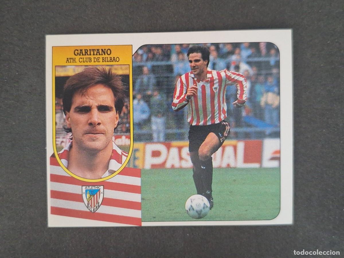 Cromos de f&uacute;tbol: L3 GARITANO ATHLETIC DE BILBAO LIGA ESTE 1991 1992 91 92 CARTON SIN PEGAR NUNCA PEGADO