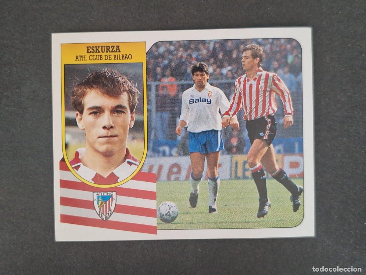 Cromos de f&uacute;tbol: L3 ESKURZA ATHLETIC DE BILBAO LIGA ESTE 1991 1992 91 92 CARTON SIN PEGAR NUNCA PEGADO