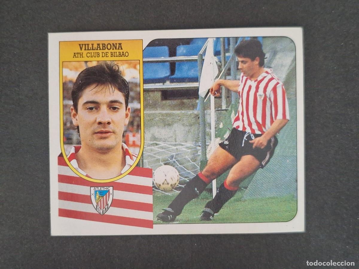 Cromos de f&uacute;tbol: L3 VILLABONA ATHLETIC DE BILBAO LIGA ESTE 1991 1992 91 92 CARTON SIN PEGAR NUNCA PEGADO