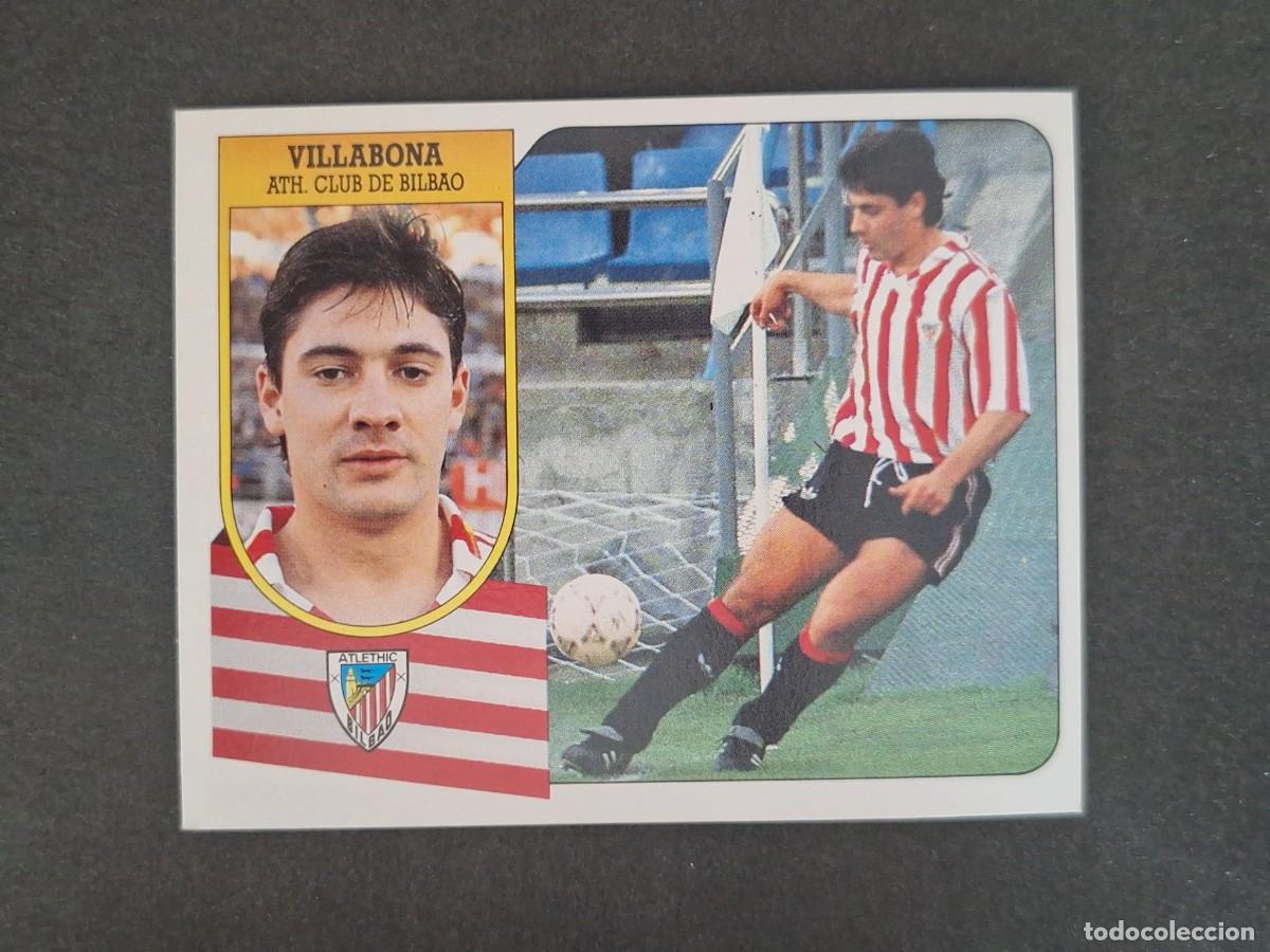 Cromos de f&uacute;tbol: L3 VILLABONA ATHLETIC DE BILBAO LIGA ESTE 1991 1992 91 92 CARTON SIN PEGAR NUNCA PEGADO