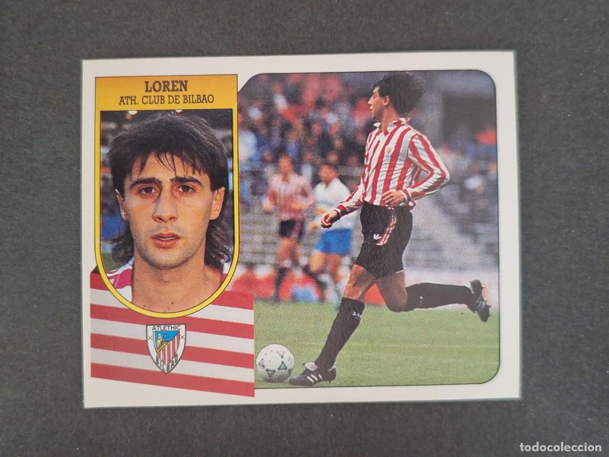 Cromos de f&uacute;tbol: L3 LOREN ATHLETIC DE BILBAO LIGA ESTE 1991 1992 91 92 CARTON SIN PEGAR NUNCA PEGADO