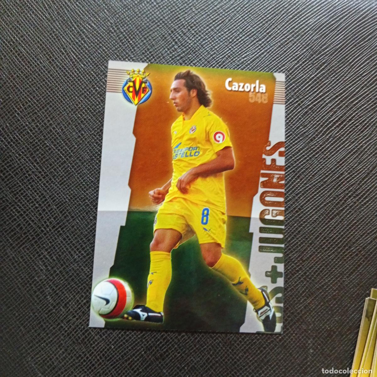 Cromos de f&uacute;tbol: 548 CAZORLA VILLARREAL MUNDICROMO QUIZ GAME 2008 2009 FUTBOL 08 09 - A211 PG72 RECTAS