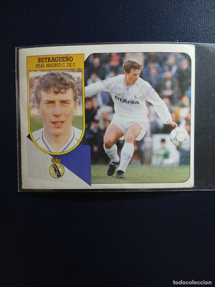 Cromos de f&uacute;tbol: BUTRAGUE&Ntilde;O REAL MADRID LIGA1991/92 91 92 SIN PEGAR Ediciones Este