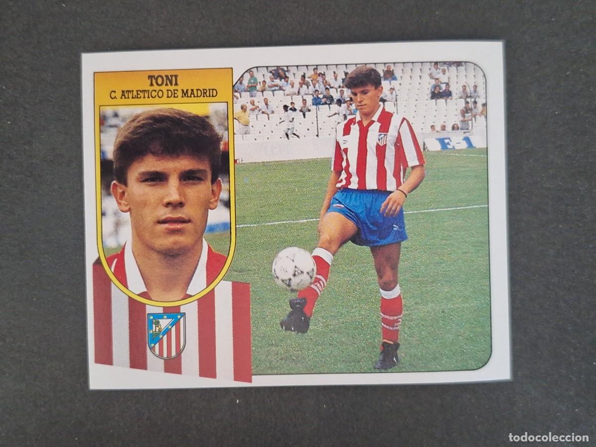 Cromos de f&uacute;tbol: L3 TONI ATLETICO DE MADRID LIGA ESTE 1991 1992 91 92 CARTON SIN PEGAR NUNCA PEGADO