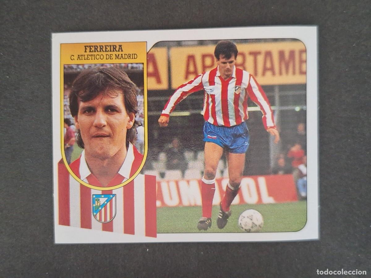 Cromos de f&uacute;tbol: L3 FERREIRA ATLETICO DE MADRID LIGA ESTE 1991 1992 91 92 CARTON SIN PEGAR NUNCA PEGADO
