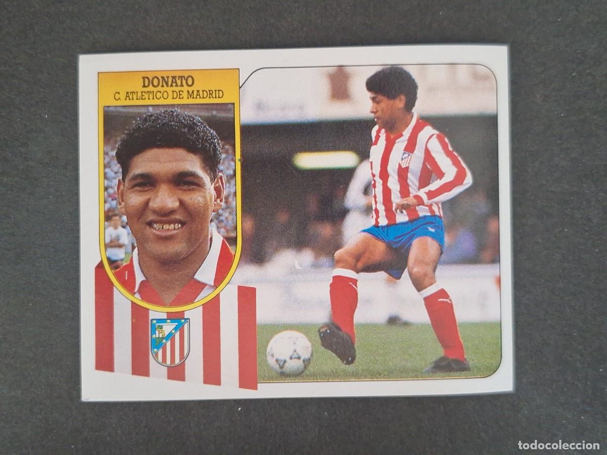 Figurine di Calcio: L3 DONATO ATLETICO DE MADRID LIGA ESTE 1991 1992 91 92 CARTON SIN PEGAR NUNCA PEGADO