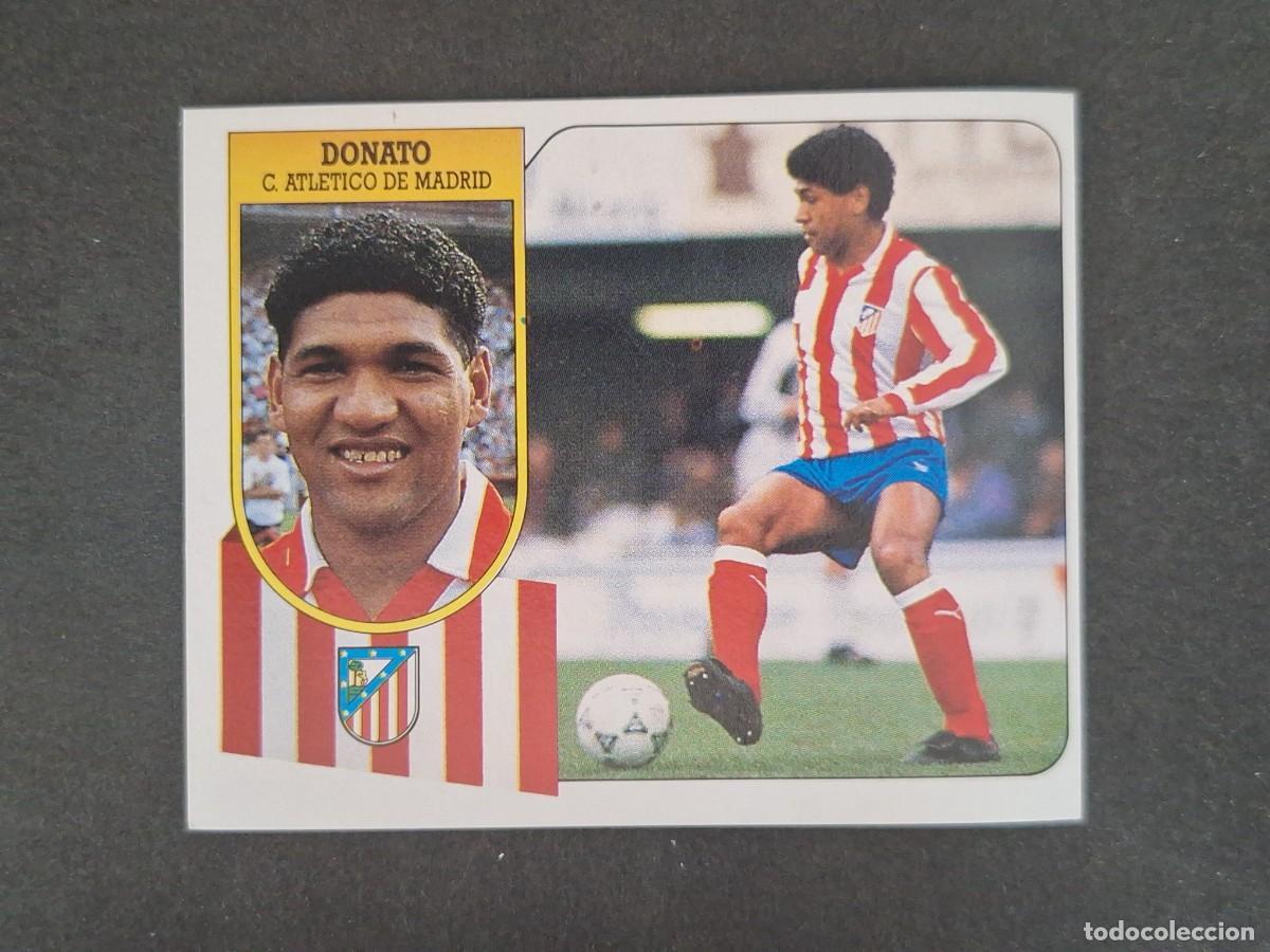 Cromos de f&uacute;tbol: L3 DONATO ATLETICO DE MADRID LIGA ESTE 1991 1992 91 92 CARTON SIN PEGAR NUNCA PEGADO