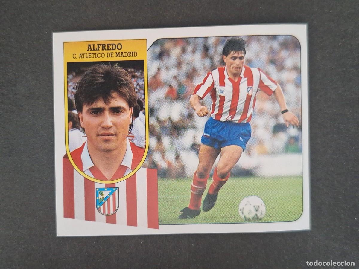 Cromos de f&uacute;tbol: L3 ALFREDO ATLETICO DE MADRID LIGA ESTE 1991 1992 91 92 CARTON SIN PEGAR NUNCA PEGADO