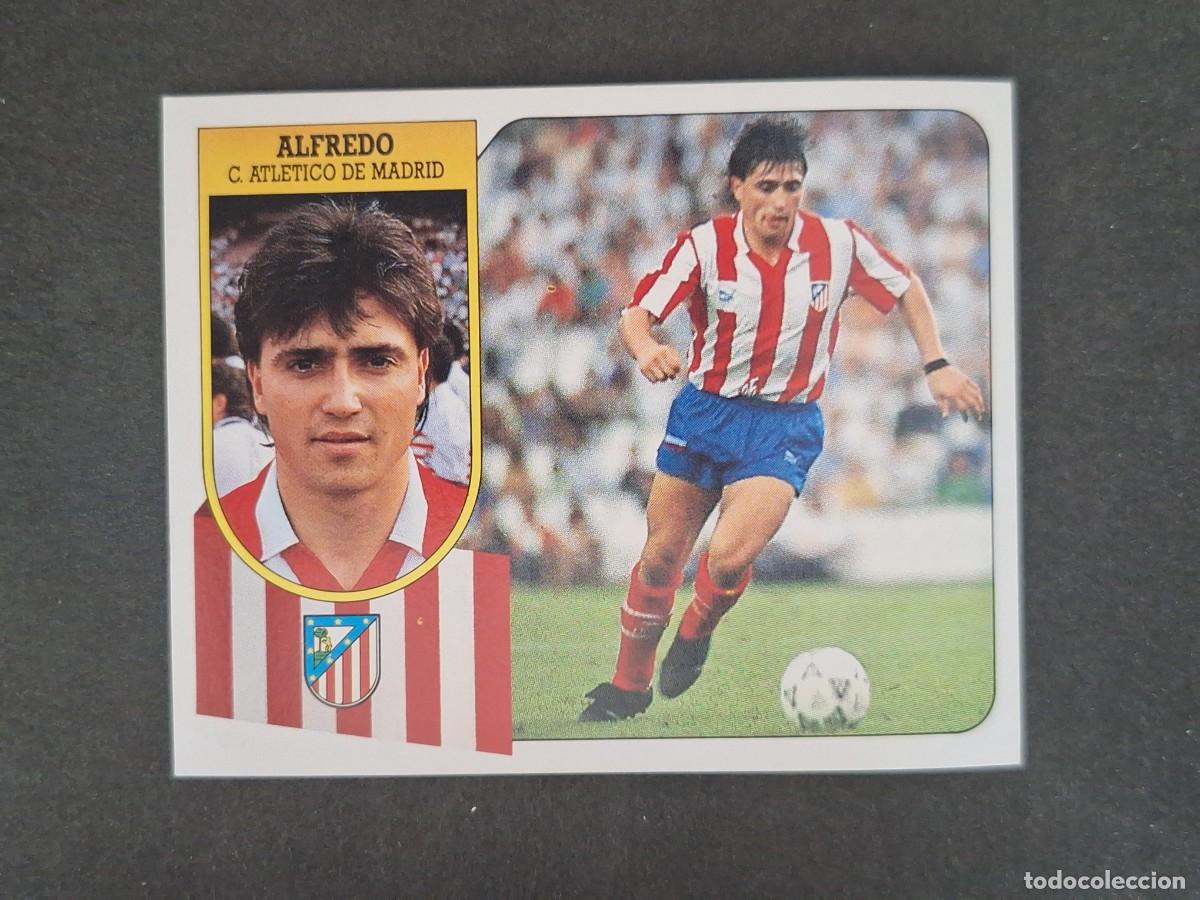 Cromos de f&uacute;tbol: L3 ALFREDO ATLETICO DE MADRID LIGA ESTE 1991 1992 91 92 CARTON SIN PEGAR NUNCA PEGADO