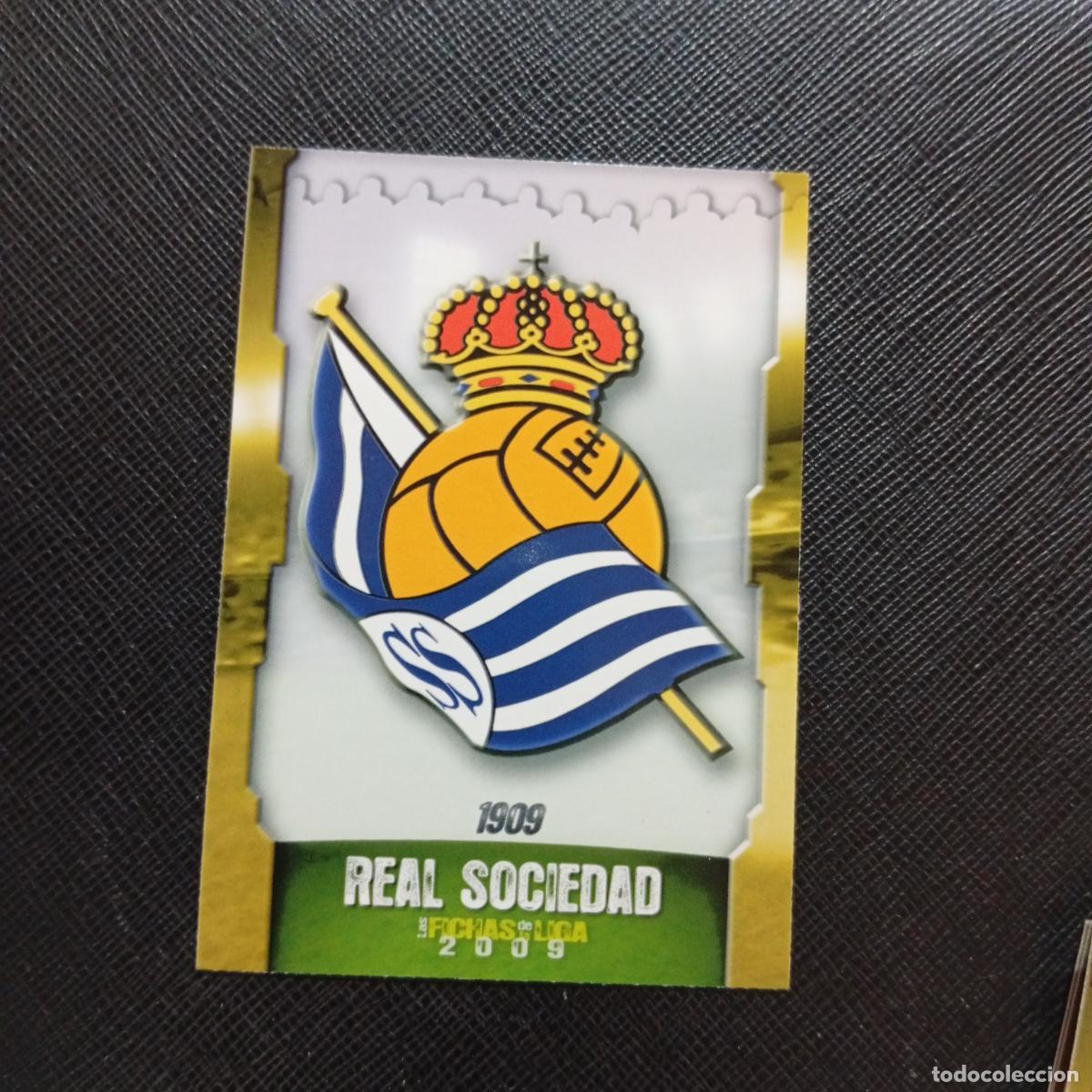Cromos de f&uacute;tbol: 553 REAL SOCIEDAD ESCUDO MUNDICROMO QUIZ GAME 2008 2009 FUTBOL 08 09 - A211 PG73